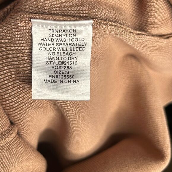 Fashion Nova Loving Arm Knit Dress. Mocha and Black. Size S. - Picture 7 of 14